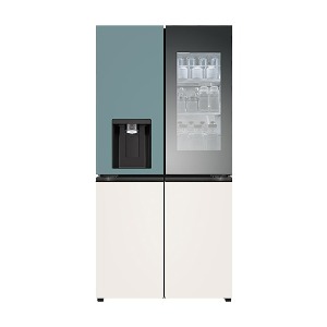 [렌탈]LG 디오스 오브제 얼음정수기냉장고W824GTB472S (클레이민트+베이지) 6년의무사용