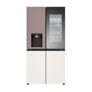 [렌탈]LG 디오스 오브제 얼음정수기냉장고W824GKB472S (클레이핑크+베이지) 6년의무사용